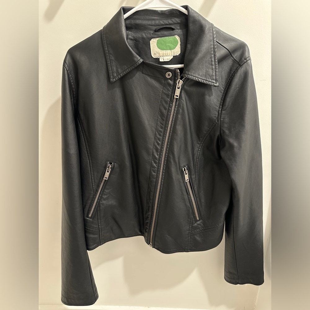 Anthropologie Faux Leather Moto Jacket